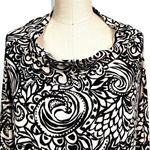 Black Cream Norma Kamali Everlast ALL IN ONE Dress #2366 Convertible NWT Sz S